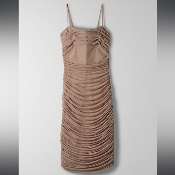 Aritzia Dresses & Skirts - NWT Aritzia Ruched Mesh Dress